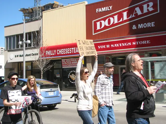 Government employees in the regions of NRW rally for a strike, as per the call by ver.di NRW, a...