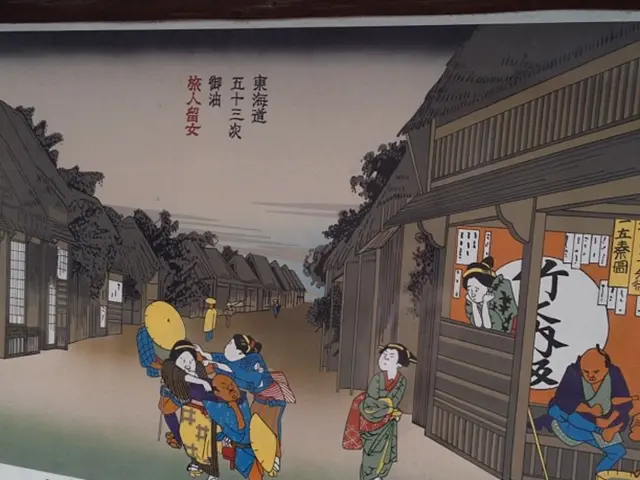 In the image we can see there is a painting of people on the poster in which people are fighting...