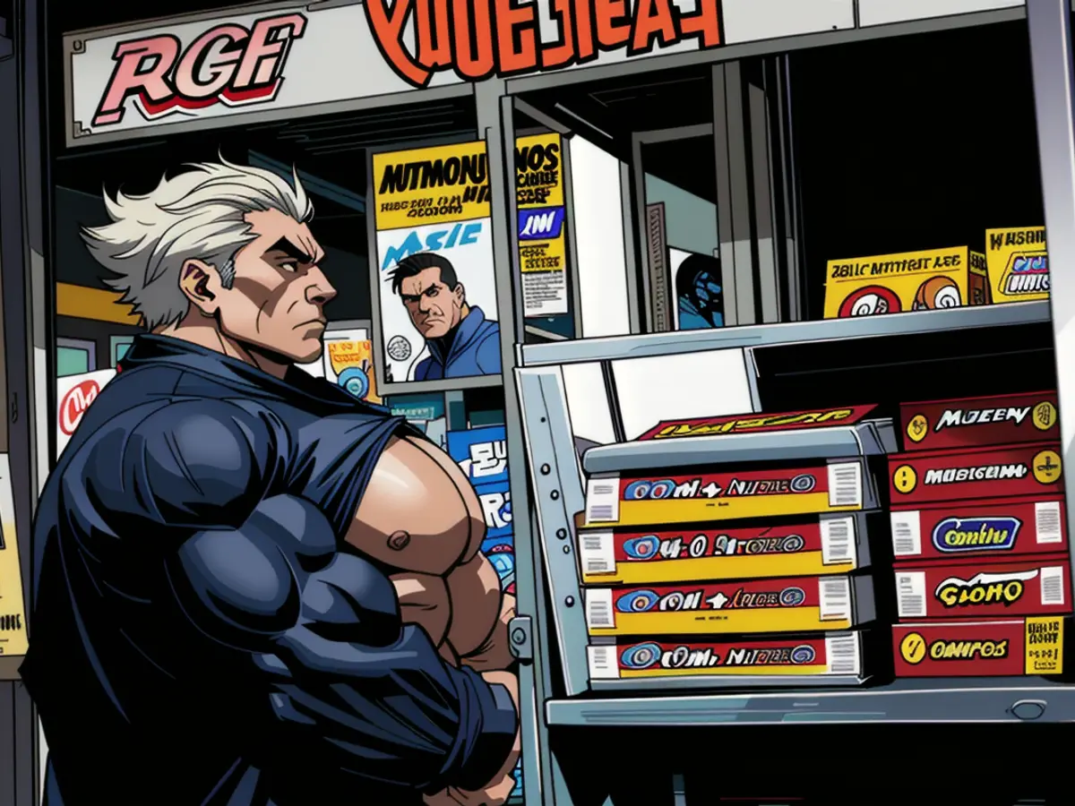 An individual peruses egg options at a supermarket in Seattle on January 27th.